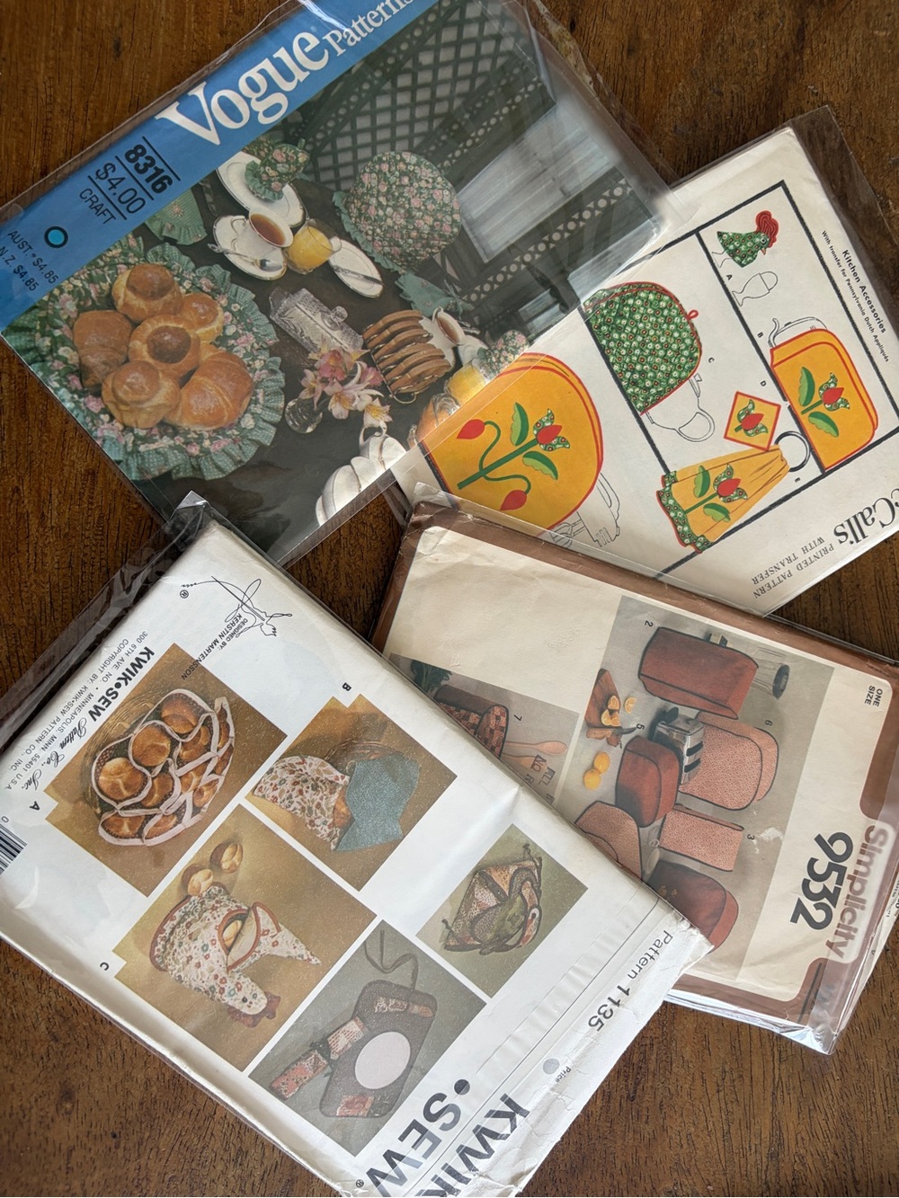 Collection of vintage fun Home Sewing Patterns.